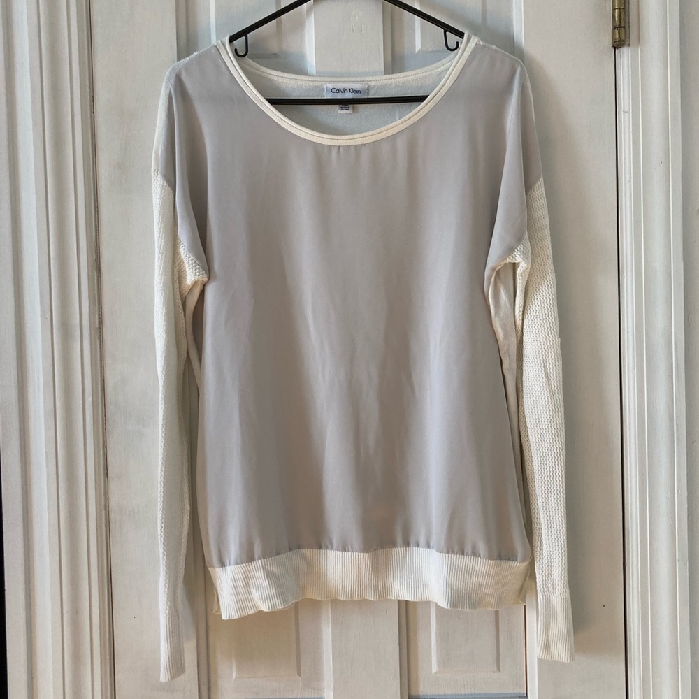 Calvin Klein Cream Sweater Size S